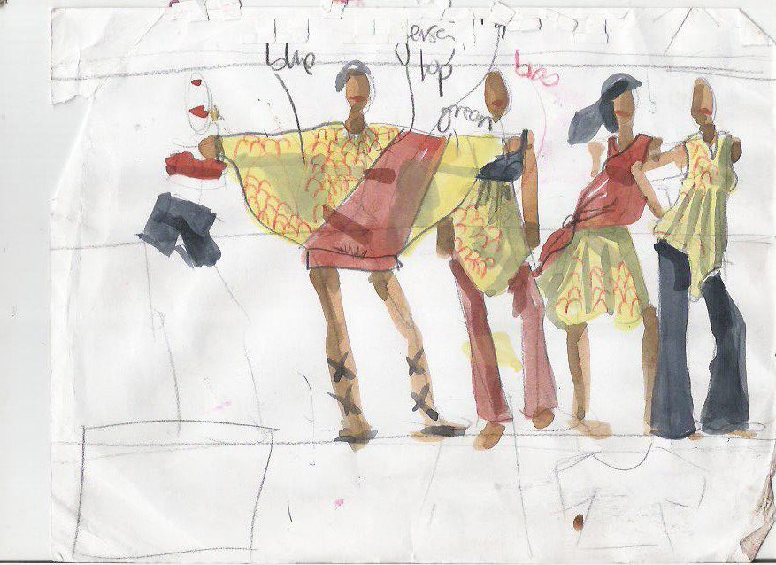 gouache croquis swatches to gaouche print quick