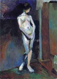 Henri Matisse STanding Model- the plumb line/ balance line in model drawing