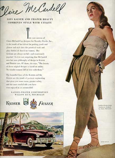 Claire McCardell fashion designs