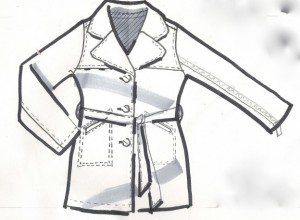 Fashion Flat technical drawing jacket laura Volpintesta fashion illustration tribe