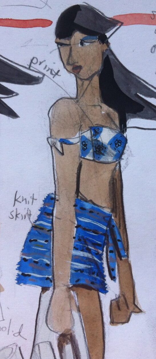 Swimwear design class, laura Volpintesta, fashion illustration tribe, fashion illustrations