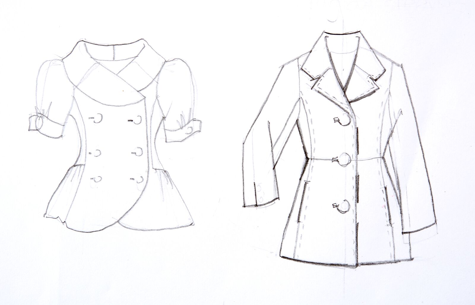Sketching Flats for Jackets