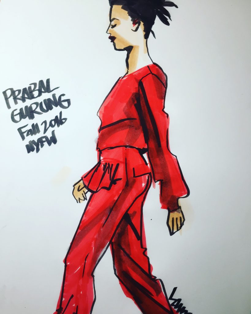 Using Artist Markers for Fashion Design Illustration