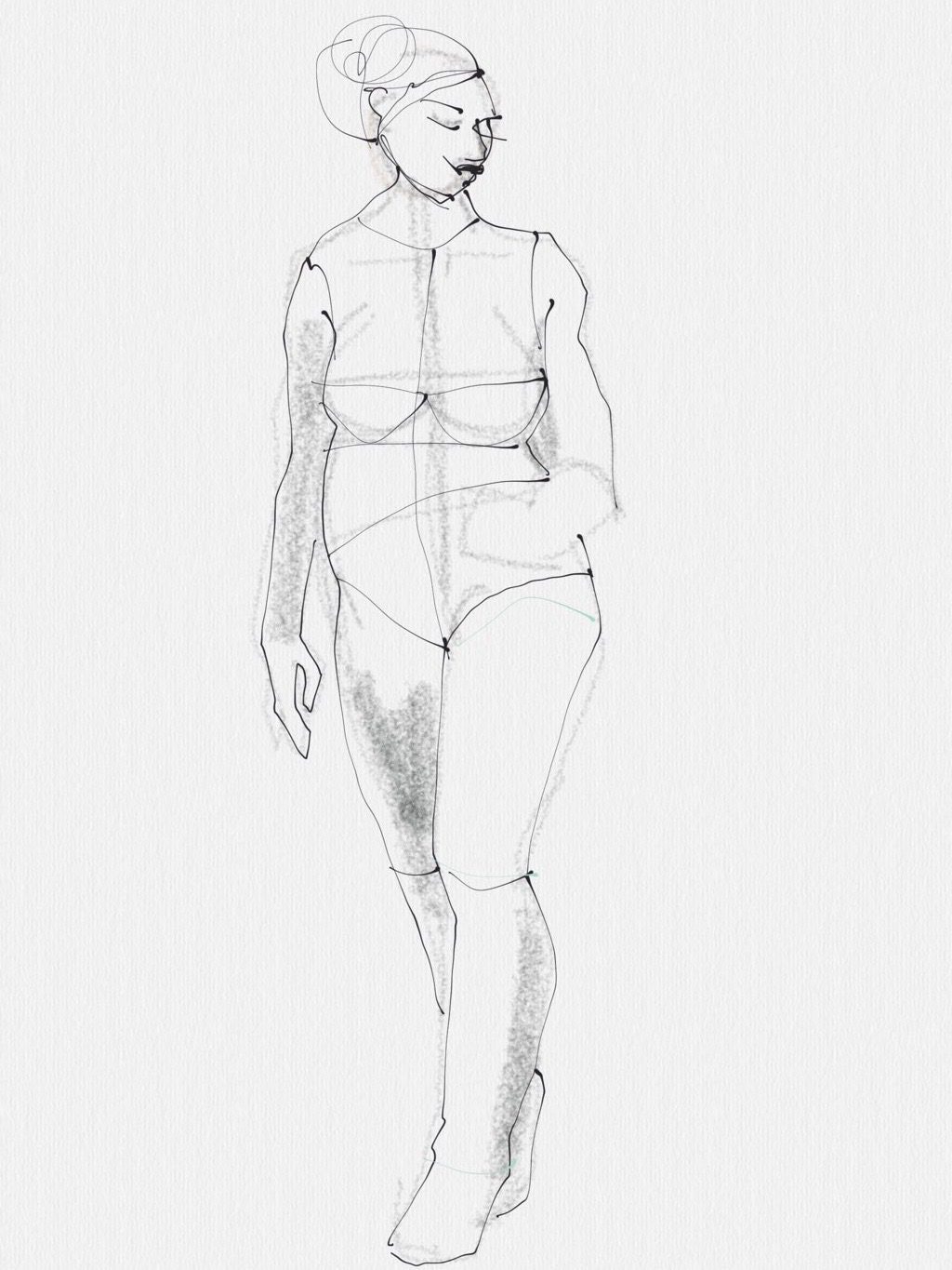 plus size fashion illustration workshop- Laura Volpintesta- plus size fashion croquis