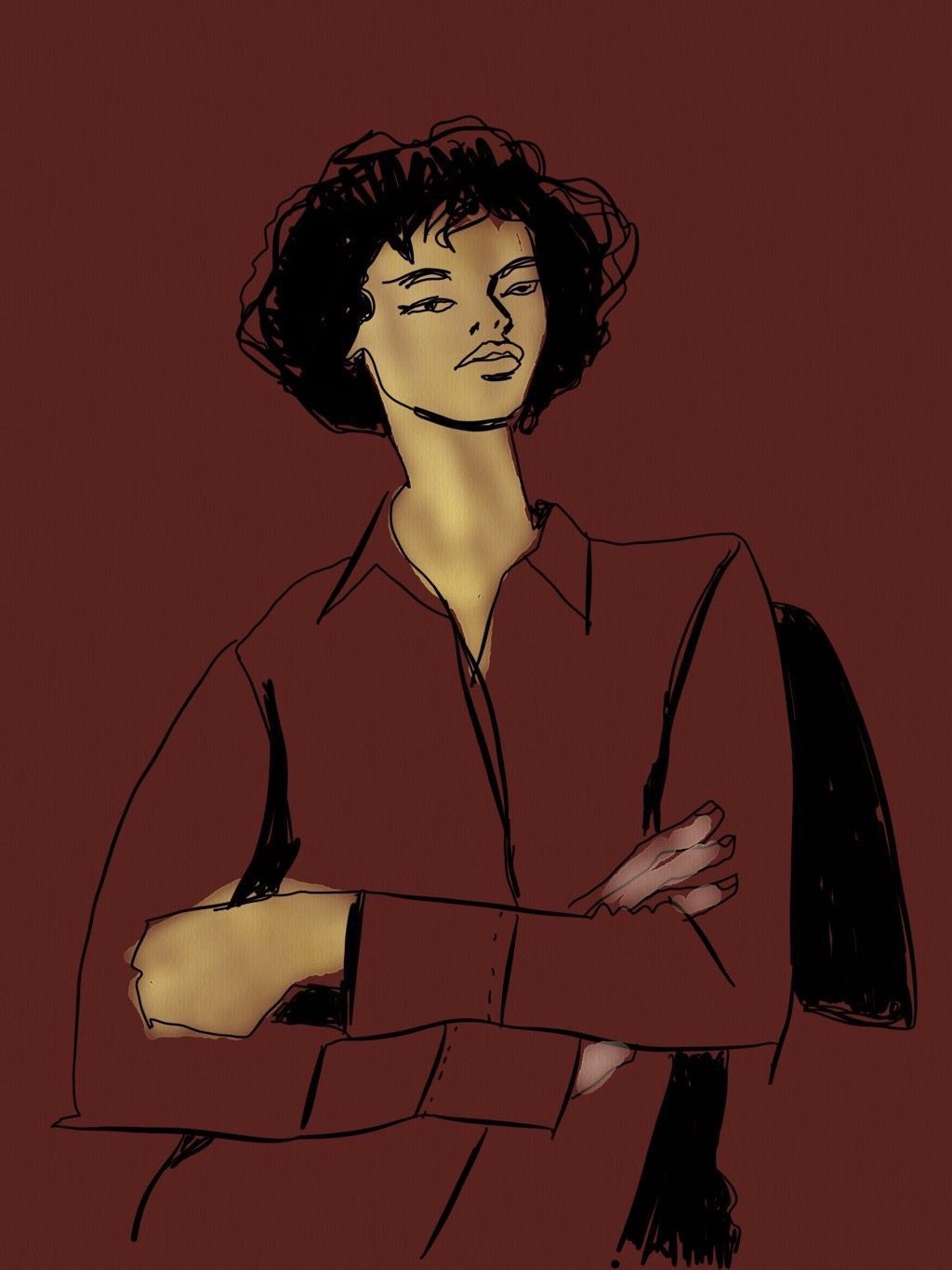 How to draw faces digitally with fashion illustration apps by Laura Volpintesta