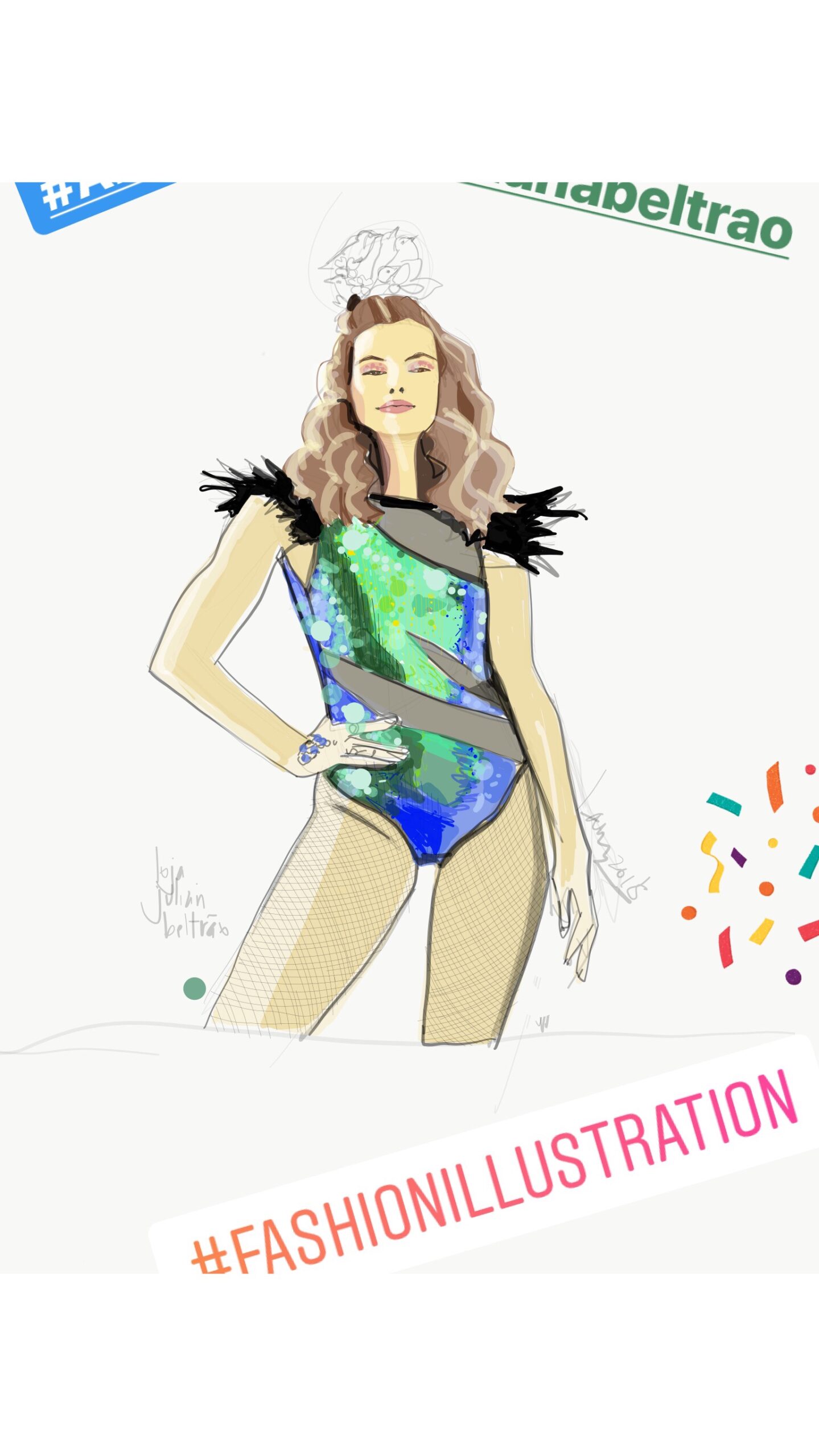 how to draw sheer fabrics for fashion illustration by laura volpintesta