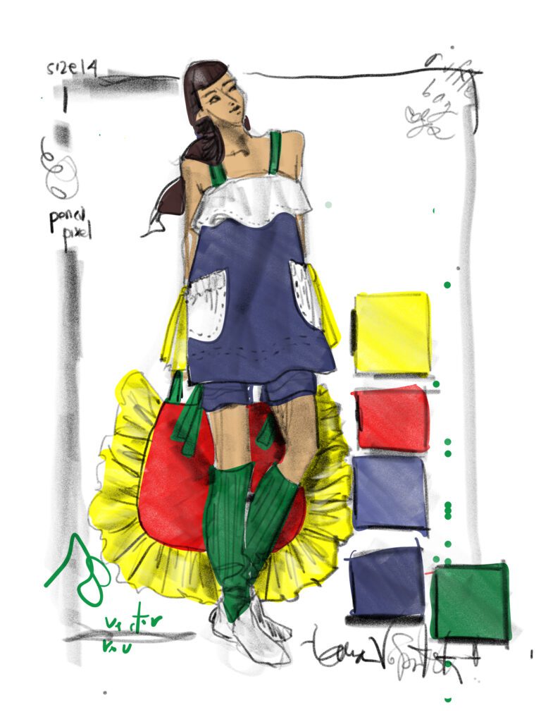 I'm a fashion illustrator obsessed with African Fashion