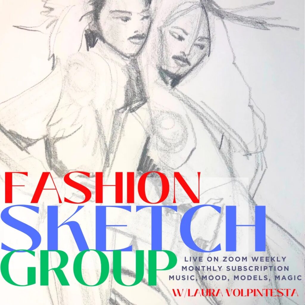 FSG fashion sketch group- pencil drawing faces soft graphite laura volpintesta course banner thumbnail